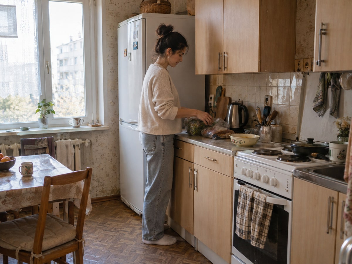 Дизайн маленькой кухни с холодильником в хрущёвке: без картинки из ленты
